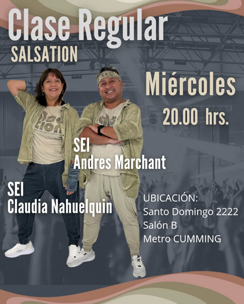 Picture of SALSATION® class with Claudia Nahuelquin, Wednesday, 20:00